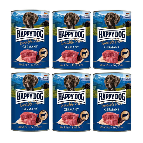 Happy Dog Sensible Pure Wołowina 100% 6 x 400g