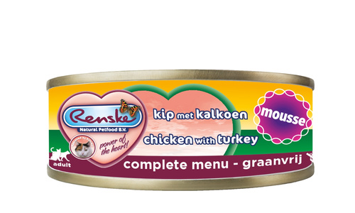 Renske Cat fresh meat chicken with turkey - kurczak z indykiem, pełnoporcjowa, mus (70g)