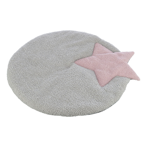 Trixie Junior mata z gwiazdką, dla szczeniąt/kociąt, szara/liliowa, plusz, 55 × 61 cm