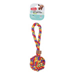 ZOLUX Zabawka dla psa szarpak piłka sznur RAINBOW 9,5cm