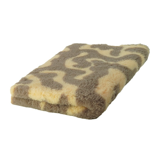 Legowisko antypoślizgowe DRY BED 28mm zawijasy beż-brąz BUBA A216 - 200x150cm