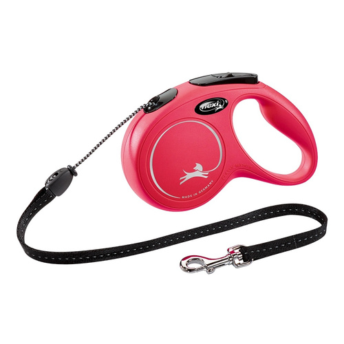 FLEXI Smycz automatyczna dla psa NEW CLASSIC linka M 5m czerwona