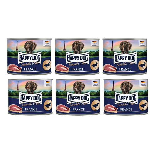 Happy Dog Sensible Pure Kaczka 100% France 6x200g