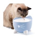 CatIt Pixi Fountain Combo, zestaw poidło Pixi 2,5l + miska, jasnoniebieski, GRATIS opakowanie filtrów CH-7216