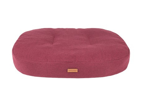 amiplay Materac owalny Montana XL 102x83x11cm Bordowy