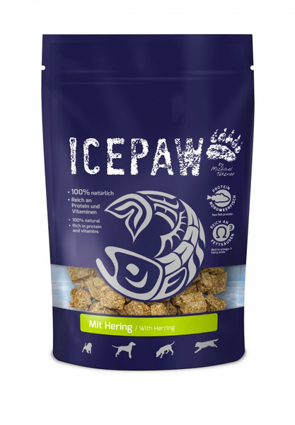 ICEPAW mit Hering - przysmaki z filetów białych ryb i śledzia dla psów (150g)
