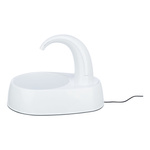 Trixie Curved Stream, poidło automatyczne, dla kota, białe, plastik, 2,5 l/25 × 24,5 × 35 cm