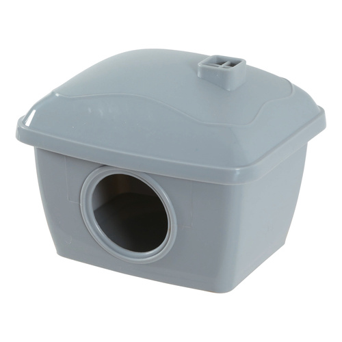 ZOLUX Domek plastikowy dla chomika, ruchomy dach, 130x110x120 mm kol. szary