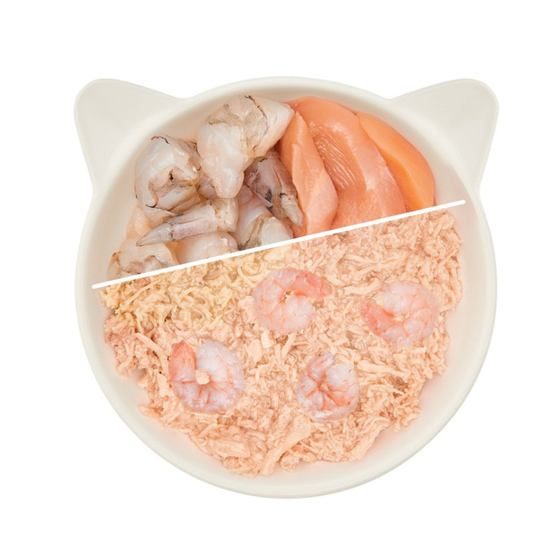 WOW CAT Huhn Garnelen - filety kurczaka z krewetkami (70g)