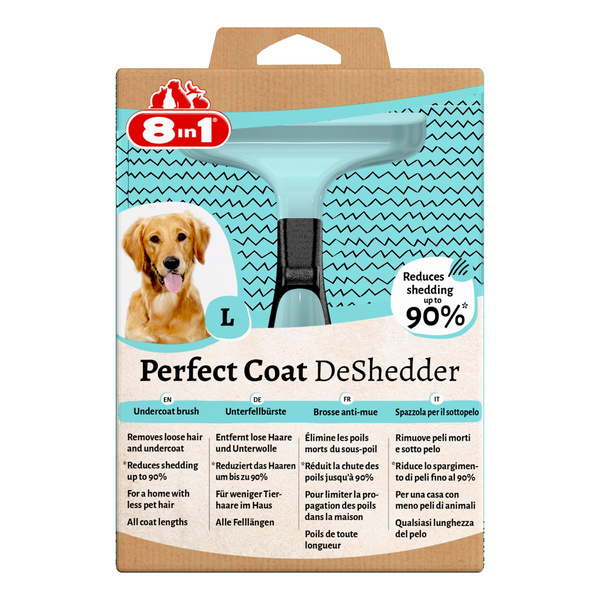 8in1 Zgrzebło do dla psa wyczesywania podszerstka Perfect Coat L