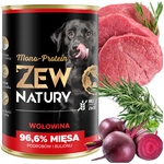 Mokra Karma Dla Psa Wołowina Puszka 400g Zew Natury MONO-PROTEIN