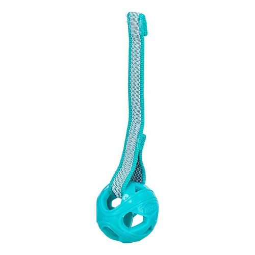 Trixie Piłka z otworami na sznurku zabawka dla psa TPE/poliester/guma 6 cm