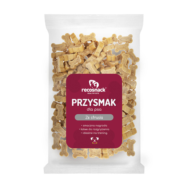 Recosnack Przysmak ze strusia dla psa 200g