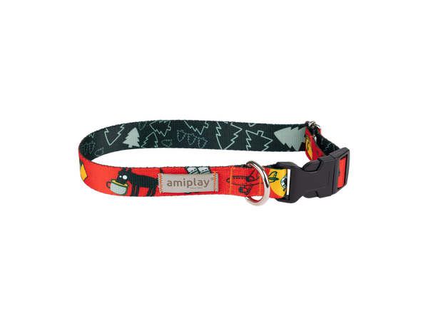 amiplay Obroża regulowana Amik M 25-40x2cm TravelDog