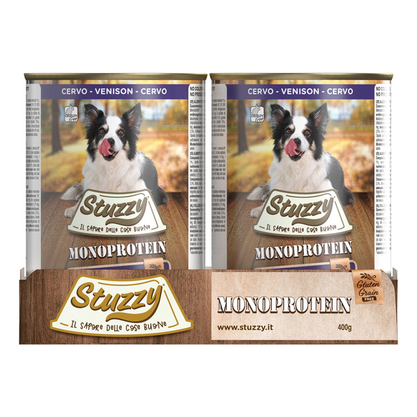 Stuzzy Monoprotein karma mokra dla psa świeża dziczyzna pasztet 400 g