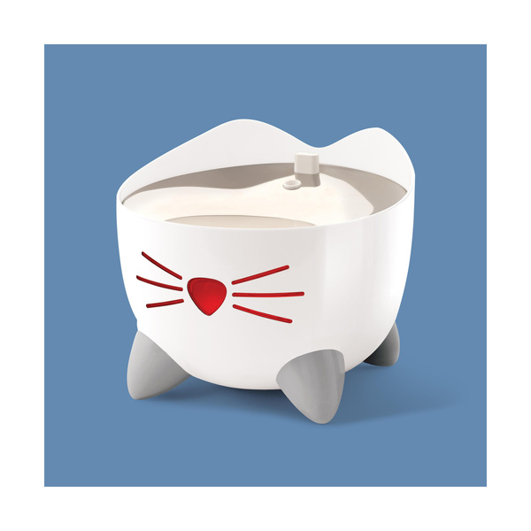 CatIt Pixi Smart Fountain, fontanna dla kota, z miską ze stali nierdzewnej, 2l,  21x21x19 cm