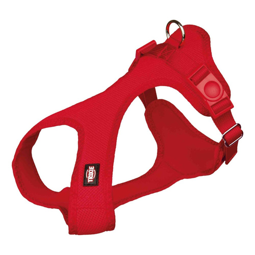 Trixie Miękka uprząż, XS-S: 30-45 cm/15 mm, czerwona