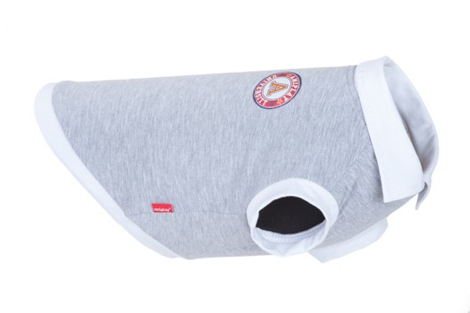 amiplay Koszulka Polo dla Psa Oxford 30cm Yorkshire Terrier Szary