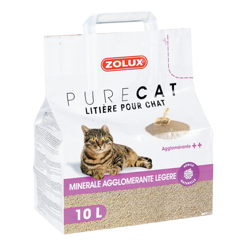 ZOLUX Żwirek dla kota zbrylający naturalny PURECAT 10 l