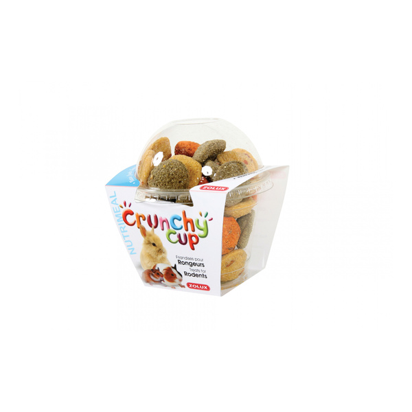 ZOLUX Przysmak naturalny dla gryzoni CRUNCHY CUP marchew lucerna 200g