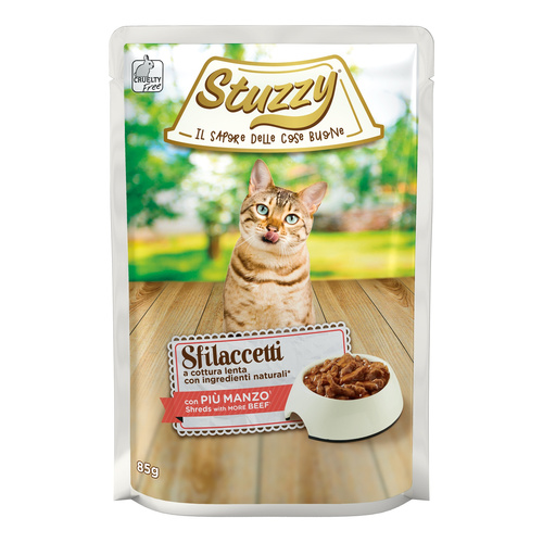 Stuzzy Sfilaccetti karma mokra dla kota wołowina 85 g
