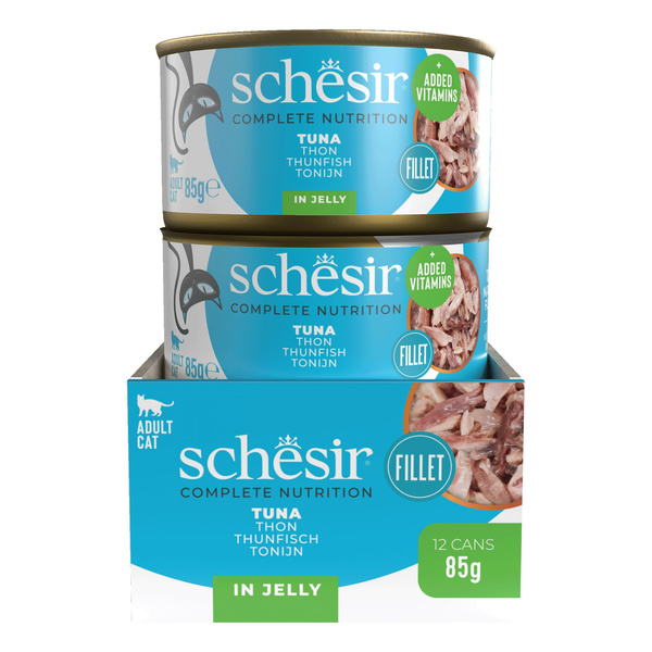 Schesir C&B karma mokra dla kotów tuńczyk w galarecie 85 g