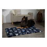 ZOLUX Posłanie izolujące dry bed z wzorem w łapki 75x120 kol. granatowy