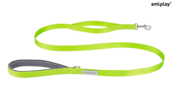 amiplay Smycz Samba Taśma XL 150x2,5cm Zielony