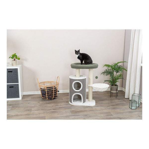 Trixie Dante, drapak stojący, dla kota, biały/zielonyy/szary, 86 cm