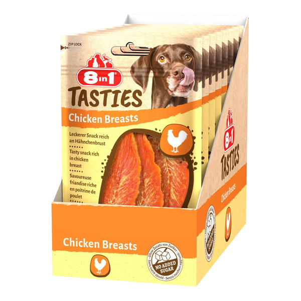8in1 Przysmak dla psa piersi z kurczaka Tasties 85g
