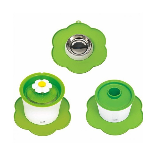 CatIt Podkładka silikonowa w kształcie kwiata,  zielona, 30 cm