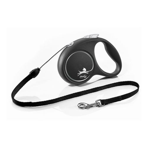 FLEXI Smycz automatyczna dla psa Black Design S linka 5 m kol. czarny