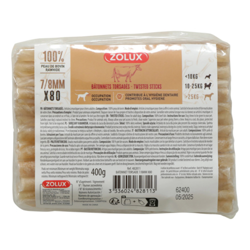 ZOLUX Przysmak dla psa Skręcany kabanosik 7/8mm x 80