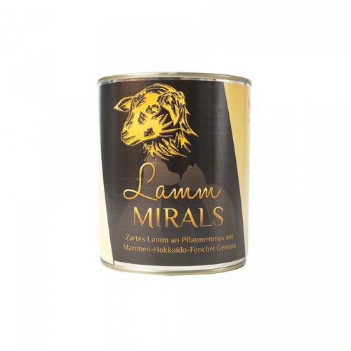 MIRALS Lamm - Delikatna jagnięcina na powidłach śliwkowych z kasztanami, dynią hokkaido i koprem włoskim (800g)