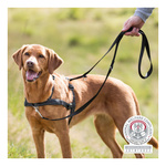 Trixie Lead'n'Walk Soft Szelki, L-XL: 65-105 cm/25 mm, czarne