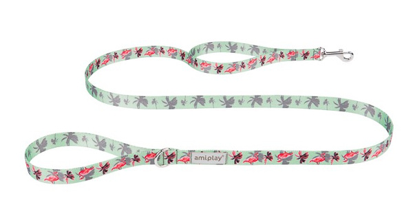amiplay Smycz BeHappy dla Psa L 150cm Flamingo