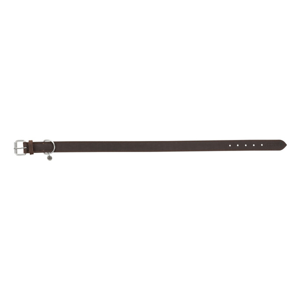 Trixie Obroża Rustic z grubej skóry, L-XL: 57-66 cm/30 mm, ciemnobrązowa