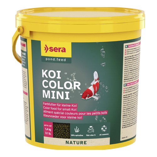 Sera Koi Color Mini 3.800 ml granulat - pokarm postawowy dla Koi