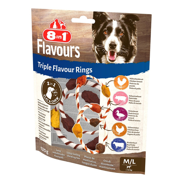 8in1 Przysmak FLAVOURS Triple Flavour Rings M/L