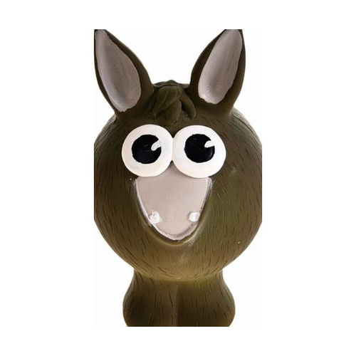 Barry King Zabawka dla psa, osioł, lateks ,  z dźwiękiem, 13cm