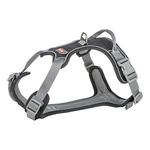 Trixie Premium Active, szelki, dla psa, czarne, M: 49-69 cm/20 mm