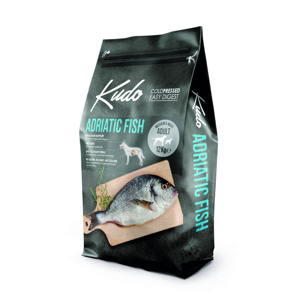 Karma Kudo Cold Pressed Ryby Adriatyckie Medium Maxi Adult 12kg