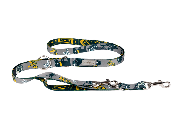 amiplay Smycz regulowana 7in1 Amik M 100-200x2cm DirtyDog