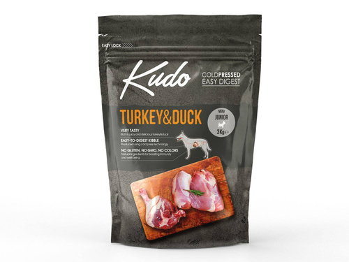 Karma Kudo Cold Pressed Indyk&Kaczka Mini Junior 3kg