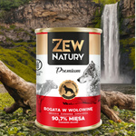 Mokra Karma dla Psa ZEW NATURY 800g Bogata w Wołowinę Dla Dorosłych Psów