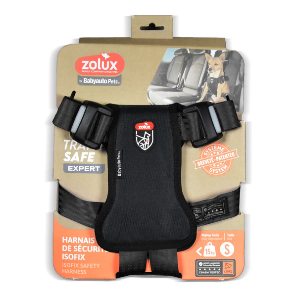 ZOLUX Szelki dla psa TRAVEL SAFE S czarne