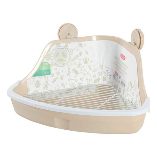 ZOLUX Toaleta narożna dla gryzonia mała 320x230x145 mm kol. beżowy