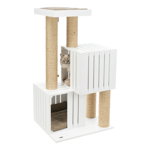 Trixie BE NORDIC Skadi drapak biały legowisko 114cm