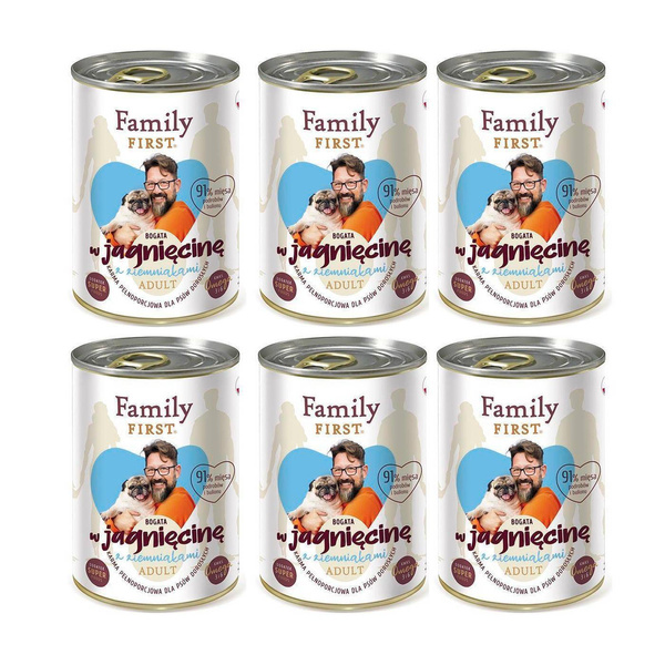 Family First JAGNIĘCINA z ziemniak dla Psa 6x400g