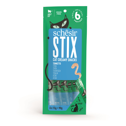 Schesir Stix przysmak dla kota tuńczyk 6x15 g